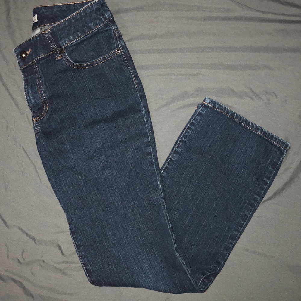 CHICOS PLATINUM SHORT BOOT CUT JEAN